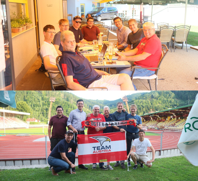 Vorstandsmitglieder bei der Gründung von UFTA in Kapfenberg